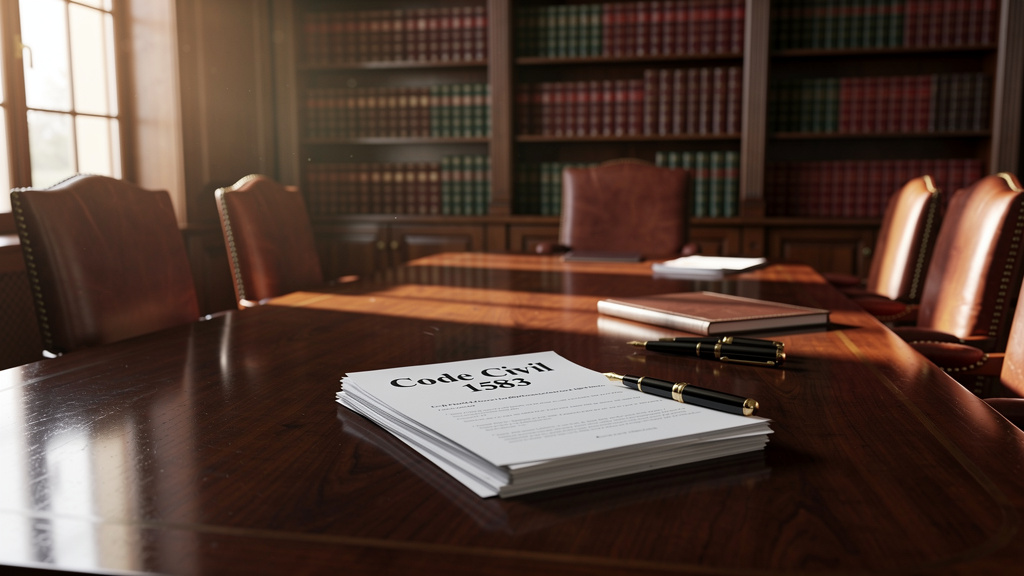 Quelles conséquences pour le droit des affaires avec 1583 - code civil